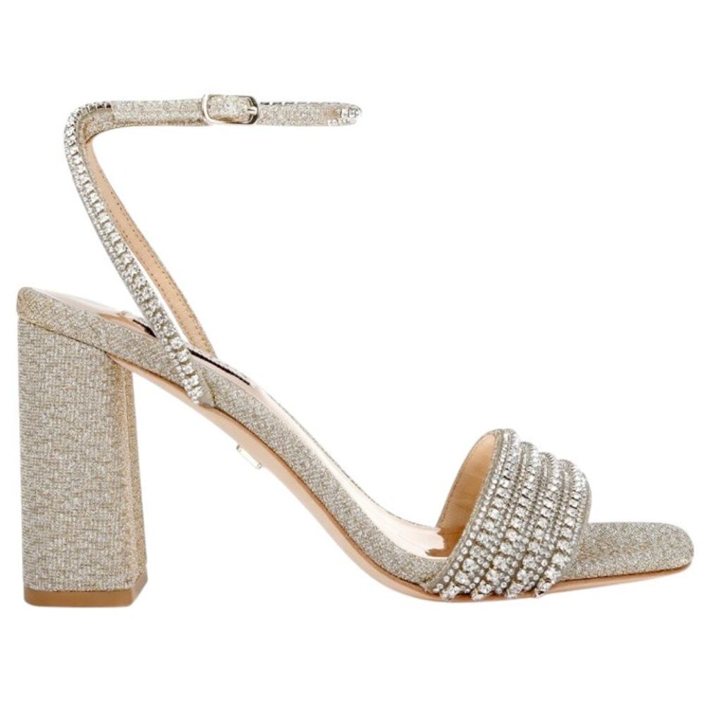 BADGLEY MISCHKA Becca Strappy Block Heel Sandal size 8 NWT $235 - Picture 10 of 13